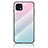 Custodia Silicone Specchio Laterale Sfumato Arcobaleno Cover LS1 per Oppo A16e