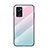 Custodia Silicone Specchio Laterale Sfumato Arcobaleno Cover LS1 per Oppo A76