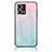 Custodia Silicone Specchio Laterale Sfumato Arcobaleno Cover LS1 per Oppo F21 Pro 4G