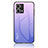 Custodia Silicone Specchio Laterale Sfumato Arcobaleno Cover LS1 per Oppo F21 Pro 4G