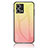 Custodia Silicone Specchio Laterale Sfumato Arcobaleno Cover LS1 per Oppo F21 Pro 4G Giallo