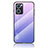 Custodia Silicone Specchio Laterale Sfumato Arcobaleno Cover LS1 per Oppo Find X5 Lite 5G Lavanda