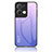 Custodia Silicone Specchio Laterale Sfumato Arcobaleno Cover LS1 per Oppo Reno9 Pro+ Plus 5G