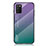 Custodia Silicone Specchio Laterale Sfumato Arcobaleno Cover LS1 per Samsung Galaxy A03s