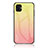 Custodia Silicone Specchio Laterale Sfumato Arcobaleno Cover LS1 per Samsung Galaxy A04E Giallo