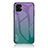 Custodia Silicone Specchio Laterale Sfumato Arcobaleno Cover LS1 per Samsung Galaxy A04E Multicolore