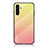 Custodia Silicone Specchio Laterale Sfumato Arcobaleno Cover LS1 per Samsung Galaxy A04s Giallo