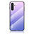 Custodia Silicone Specchio Laterale Sfumato Arcobaleno Cover LS1 per Samsung Galaxy A04s Lavanda