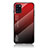 Custodia Silicone Specchio Laterale Sfumato Arcobaleno Cover LS1 per Samsung Galaxy A31 Rosso