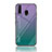 Custodia Silicone Specchio Laterale Sfumato Arcobaleno Cover LS1 per Samsung Galaxy A40s