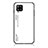 Custodia Silicone Specchio Laterale Sfumato Arcobaleno Cover LS1 per Samsung Galaxy A42 5G Bianco