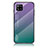 Custodia Silicone Specchio Laterale Sfumato Arcobaleno Cover LS1 per Samsung Galaxy A42 5G Multicolore