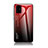 Custodia Silicone Specchio Laterale Sfumato Arcobaleno Cover LS1 per Samsung Galaxy A51 4G Rosso