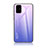 Custodia Silicone Specchio Laterale Sfumato Arcobaleno Cover LS1 per Samsung Galaxy A71 5G Lavanda