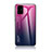 Custodia Silicone Specchio Laterale Sfumato Arcobaleno Cover LS1 per Samsung Galaxy A71 5G Rosa Caldo