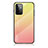 Custodia Silicone Specchio Laterale Sfumato Arcobaleno Cover LS1 per Samsung Galaxy A72 5G Giallo