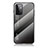 Custodia Silicone Specchio Laterale Sfumato Arcobaleno Cover LS1 per Samsung Galaxy A72 5G Grigio Scuro