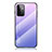 Custodia Silicone Specchio Laterale Sfumato Arcobaleno Cover LS1 per Samsung Galaxy A72 5G Lavanda