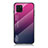 Custodia Silicone Specchio Laterale Sfumato Arcobaleno Cover LS1 per Samsung Galaxy A81 Rosa Caldo