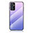 Custodia Silicone Specchio Laterale Sfumato Arcobaleno Cover LS1 per Samsung Galaxy A82 5G Lavanda