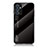 Custodia Silicone Specchio Laterale Sfumato Arcobaleno Cover LS1 per Samsung Galaxy A82 5G Nero