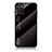 Custodia Silicone Specchio Laterale Sfumato Arcobaleno Cover LS1 per Samsung Galaxy F02S SM-E025F Nero
