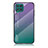 Custodia Silicone Specchio Laterale Sfumato Arcobaleno Cover LS1 per Samsung Galaxy F62 5G Multicolore