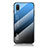 Custodia Silicone Specchio Laterale Sfumato Arcobaleno Cover LS1 per Samsung Galaxy M02