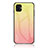 Custodia Silicone Specchio Laterale Sfumato Arcobaleno Cover LS1 per Samsung Galaxy M04 Giallo
