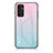 Custodia Silicone Specchio Laterale Sfumato Arcobaleno Cover LS1 per Samsung Galaxy M13 4G