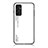 Custodia Silicone Specchio Laterale Sfumato Arcobaleno Cover LS1 per Samsung Galaxy M13 4G Bianco