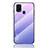 Custodia Silicone Specchio Laterale Sfumato Arcobaleno Cover LS1 per Samsung Galaxy M21s