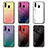 Custodia Silicone Specchio Laterale Sfumato Arcobaleno Cover LS1 per Samsung Galaxy M30