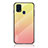 Custodia Silicone Specchio Laterale Sfumato Arcobaleno Cover LS1 per Samsung Galaxy M31 Giallo