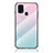 Custodia Silicone Specchio Laterale Sfumato Arcobaleno Cover LS1 per Samsung Galaxy M31 Prime Edition