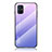 Custodia Silicone Specchio Laterale Sfumato Arcobaleno Cover LS1 per Samsung Galaxy M31s Lavanda