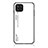 Custodia Silicone Specchio Laterale Sfumato Arcobaleno Cover LS1 per Samsung Galaxy M32 4G Bianco