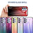 Custodia Silicone Specchio Laterale Sfumato Arcobaleno Cover LS1 per Samsung Galaxy M32 5G