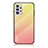 Custodia Silicone Specchio Laterale Sfumato Arcobaleno Cover LS1 per Samsung Galaxy M32 5G Giallo
