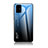 Custodia Silicone Specchio Laterale Sfumato Arcobaleno Cover LS1 per Samsung Galaxy M40S Blu