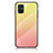 Custodia Silicone Specchio Laterale Sfumato Arcobaleno Cover LS1 per Samsung Galaxy M51 Giallo