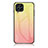 Custodia Silicone Specchio Laterale Sfumato Arcobaleno Cover LS1 per Samsung Galaxy M53 5G Giallo