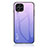 Custodia Silicone Specchio Laterale Sfumato Arcobaleno Cover LS1 per Samsung Galaxy M53 5G Lavanda