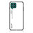 Custodia Silicone Specchio Laterale Sfumato Arcobaleno Cover LS1 per Samsung Galaxy M62 4G Bianco