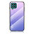Custodia Silicone Specchio Laterale Sfumato Arcobaleno Cover LS1 per Samsung Galaxy M62 4G Lavanda
