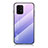 Custodia Silicone Specchio Laterale Sfumato Arcobaleno Cover LS1 per Samsung Galaxy M80S Lavanda