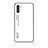 Custodia Silicone Specchio Laterale Sfumato Arcobaleno Cover LS1 per Samsung Galaxy Note 10 5G Bianco