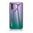 Custodia Silicone Specchio Laterale Sfumato Arcobaleno Cover LS1 per Samsung Galaxy Note 10 5G Multicolore
