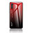 Custodia Silicone Specchio Laterale Sfumato Arcobaleno Cover LS1 per Samsung Galaxy Note 10 5G Rosso