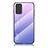 Custodia Silicone Specchio Laterale Sfumato Arcobaleno Cover LS1 per Samsung Galaxy Note 20 5G Lavanda
